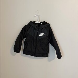 Nike Black Full-Zip Fleece-lined Jacket